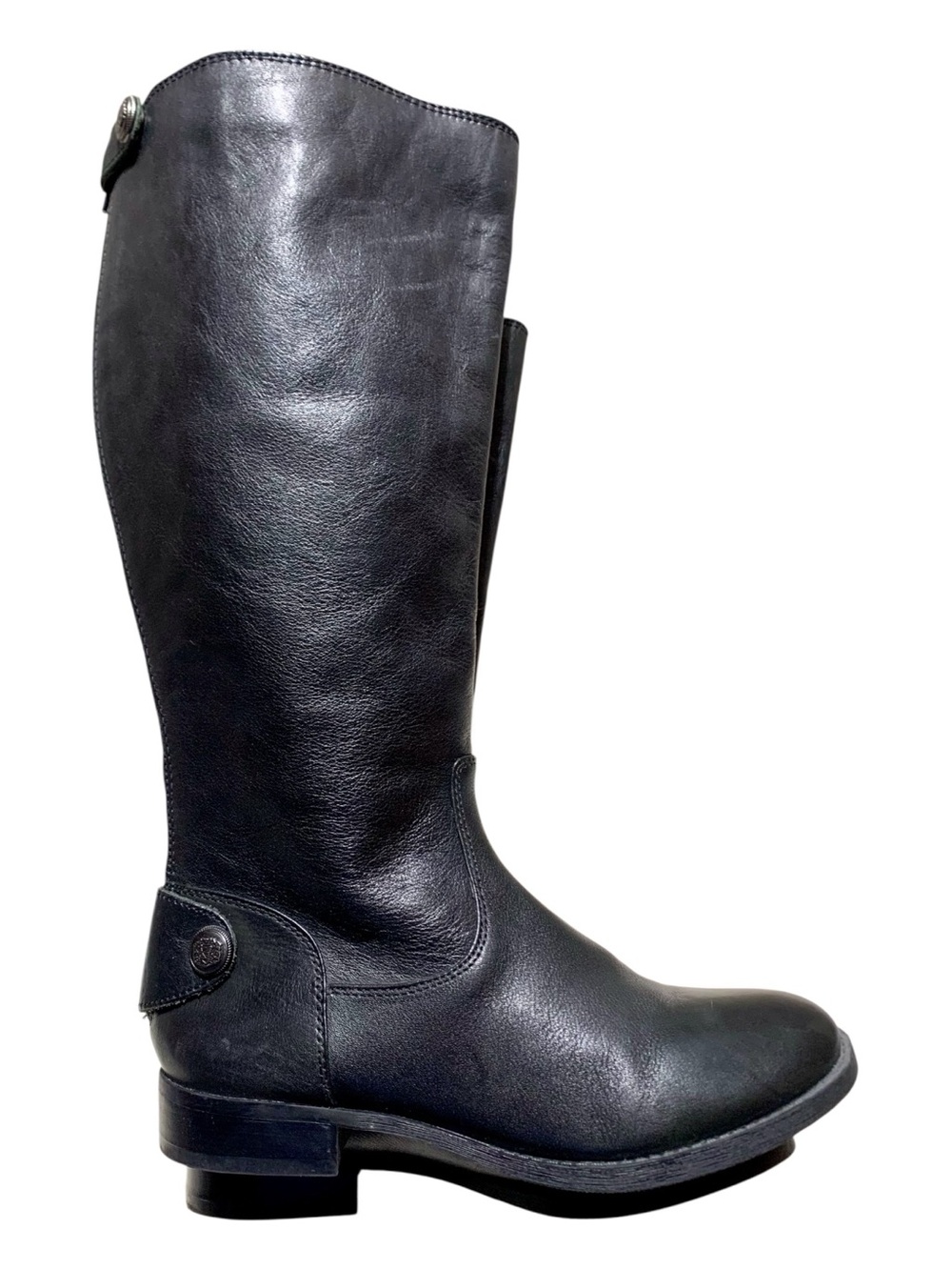 Arturo Chiang Black Leather Over-the-Knee Riding Boots Size 7.5